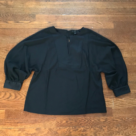 NWT J.CREW Keyhole V-neck top in satin-backed crepe - Picture 4 of 8